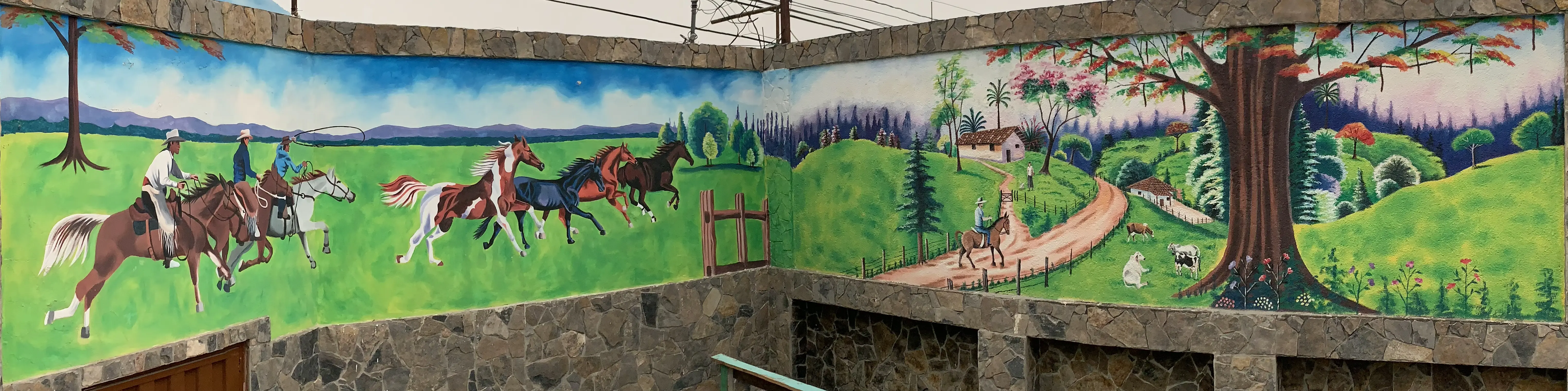 Caballos en la pradera